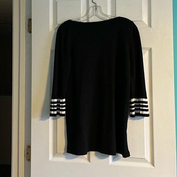 Cable & Gauge Boat Neck Sweater 3/4 Length Sleeves - Picture 1 of 5